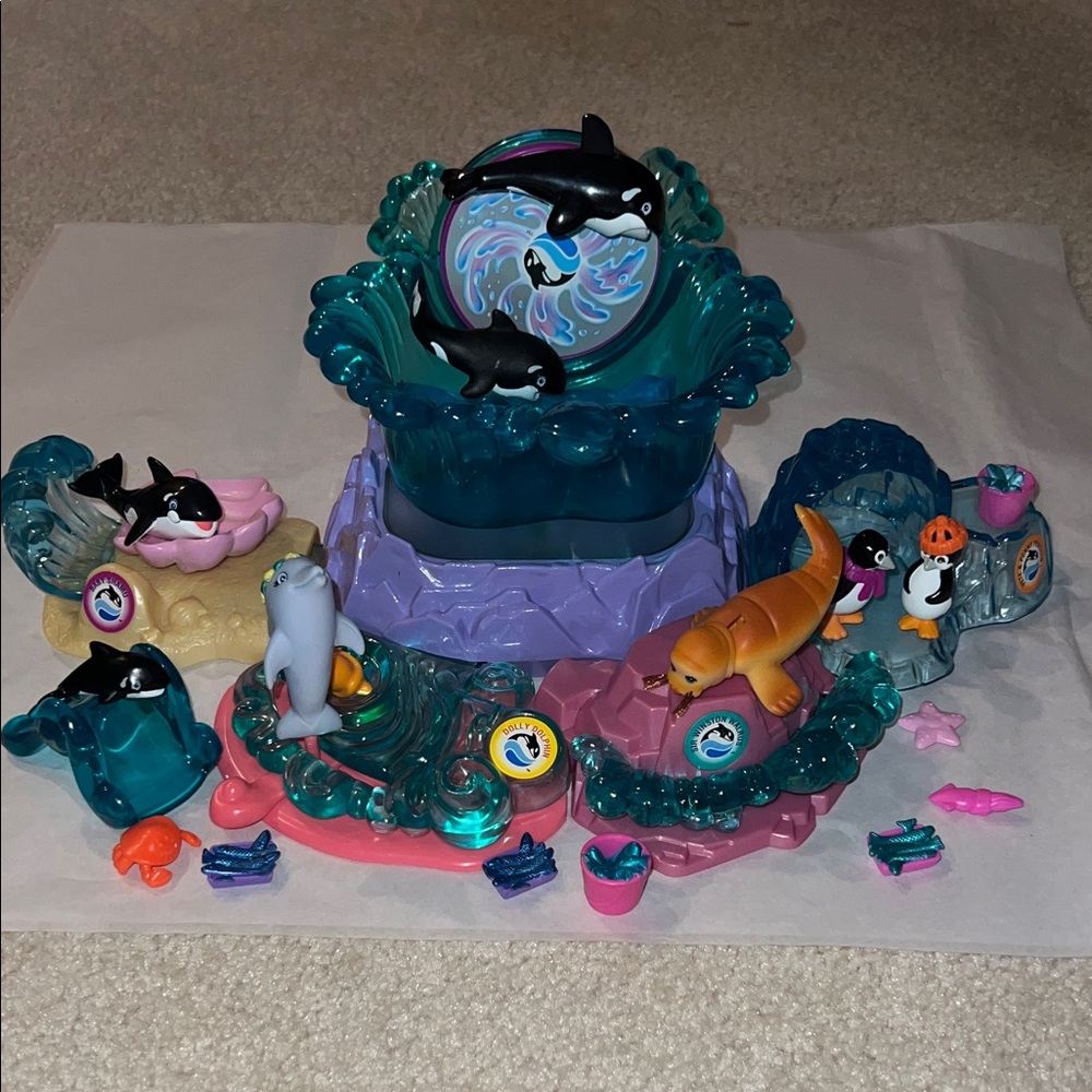 Vintage Littlest Pet Shop Sea World Complete Set - VGC